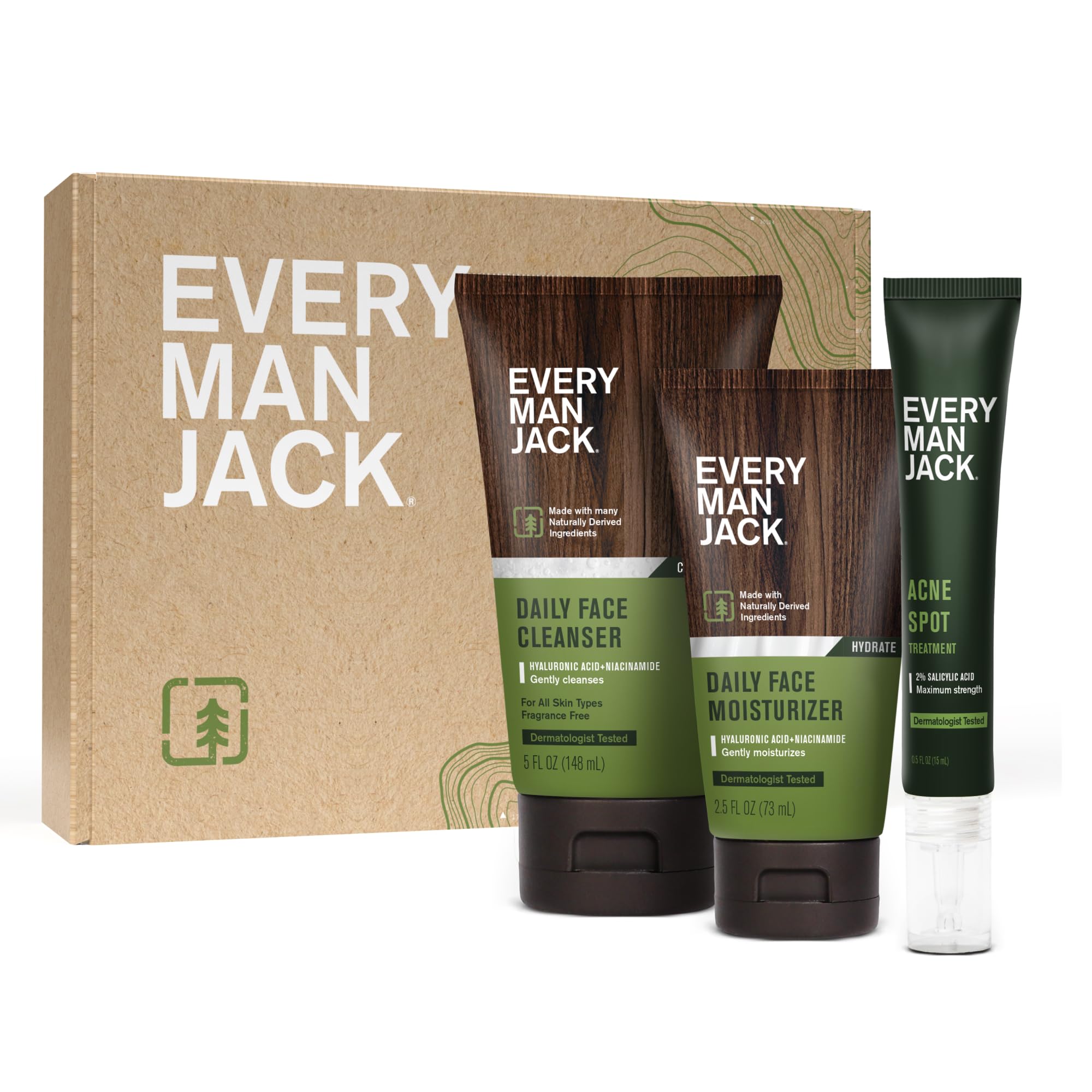 Set De Cuidado De La Piel Every Man Jack Daily Fragance Free, 3 Unidades - Venta Internacional.