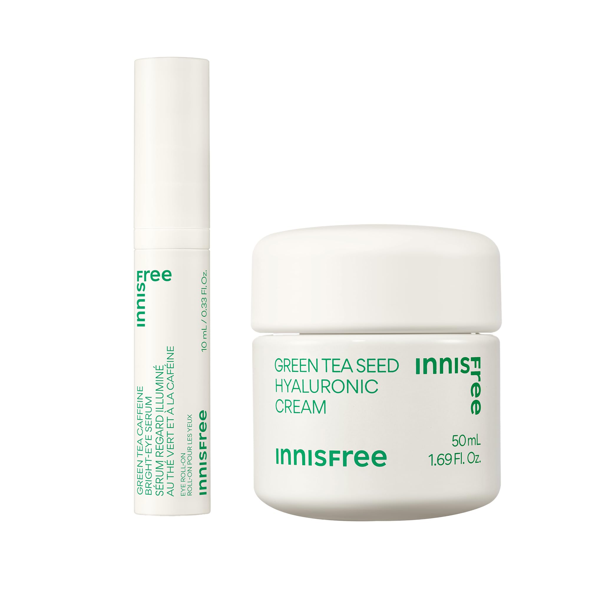 Set De Cuidado De La Piel Innisfree Green Tea Depuff, Sérum Hidratante Para Ojos Y Crema - Venta Internacional.