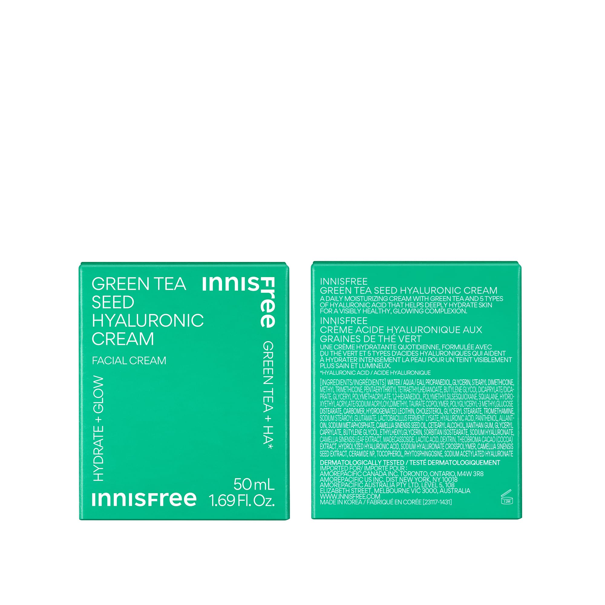 Foto 7 pulgar | Set De Cuidado De La Piel Innisfree Green Tea Depuff, Sérum Hidratante Para Ojos Y Crema - Venta Internacional.