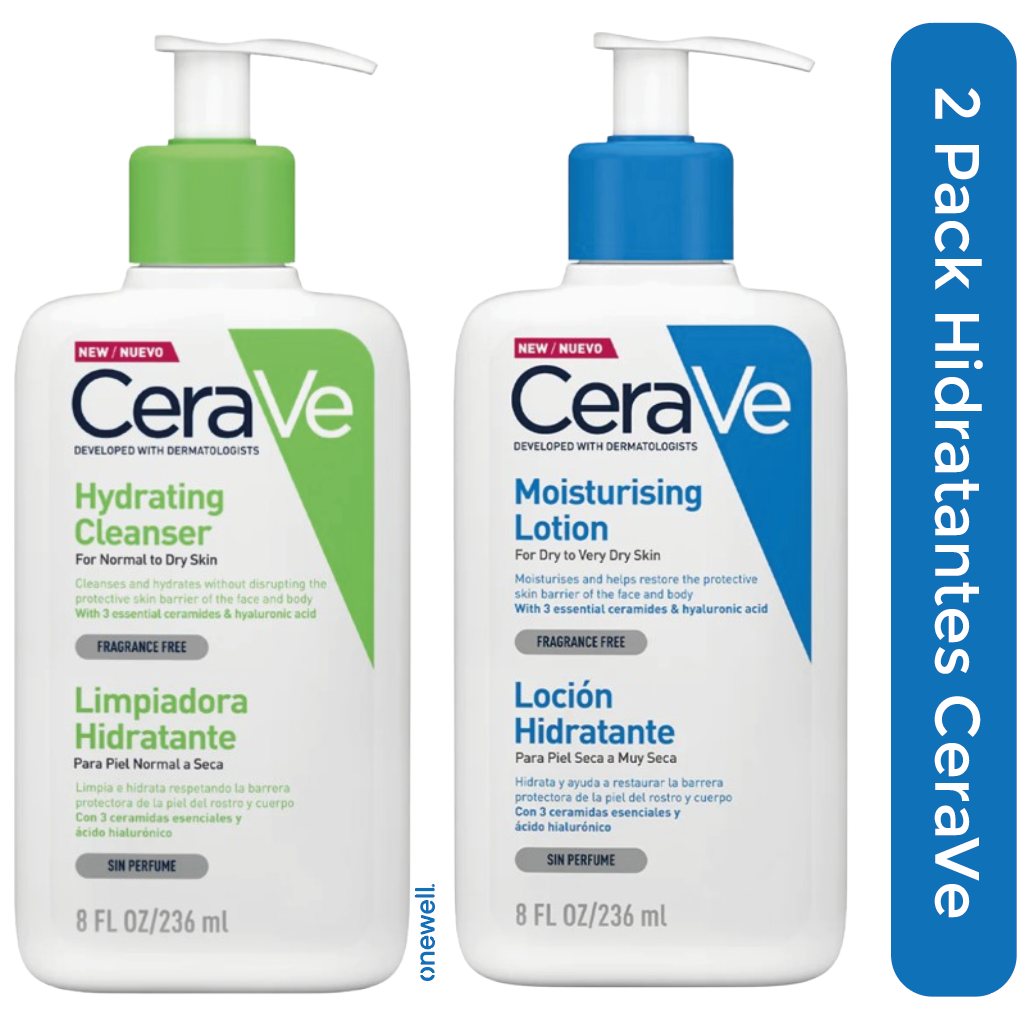 Foto 2 pulgar | Kit Cerave Limpieza E Hidratación Facial Y Corporal Con Ácido Hialurónico Y Ceramidas Para Piel Seca Y Sensible