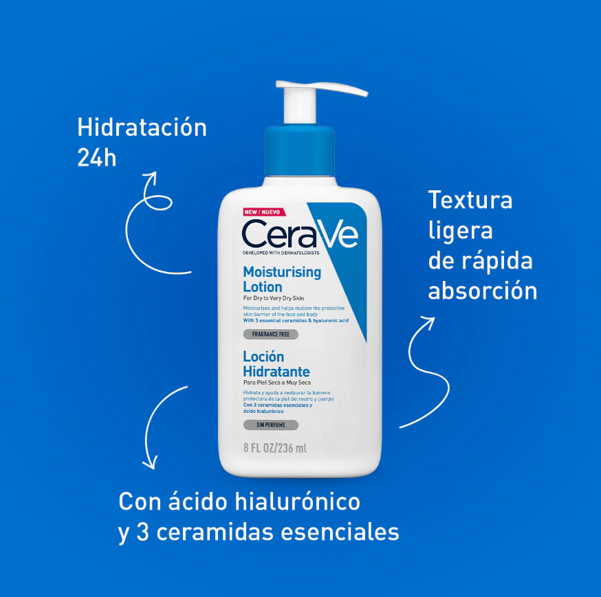 Foto 7 pulgar | Kit Cerave Limpieza E Hidratación Facial Y Corporal Con Ácido Hialurónico Y Ceramidas Para Piel Seca Y Sensible