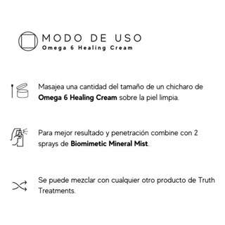 Foto 3 | Skincare Truth Omega 6 Healing Cream Color Negro 15 Ml
