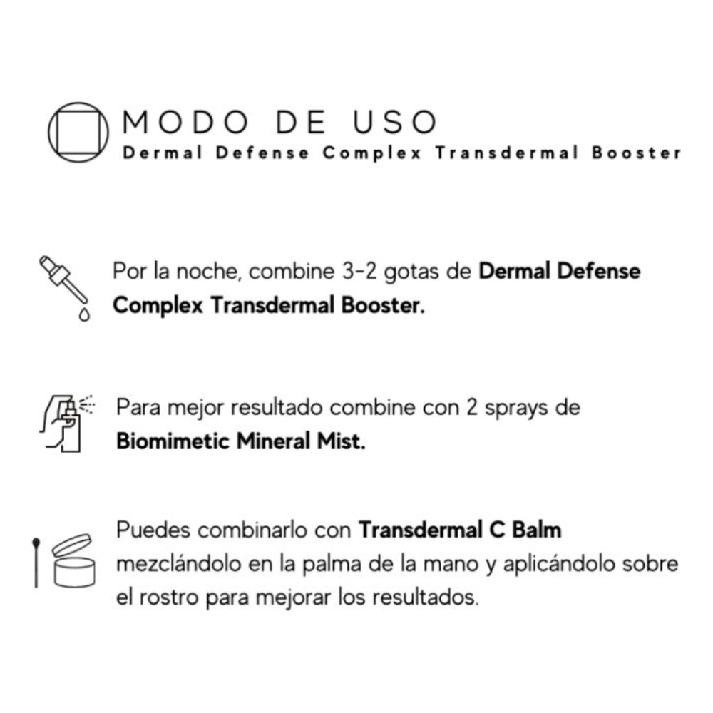 Foto 3 | Skincare Truth Limited Edition Dermal Defense Complex Transdermal Booster Color Negro 10 Ml