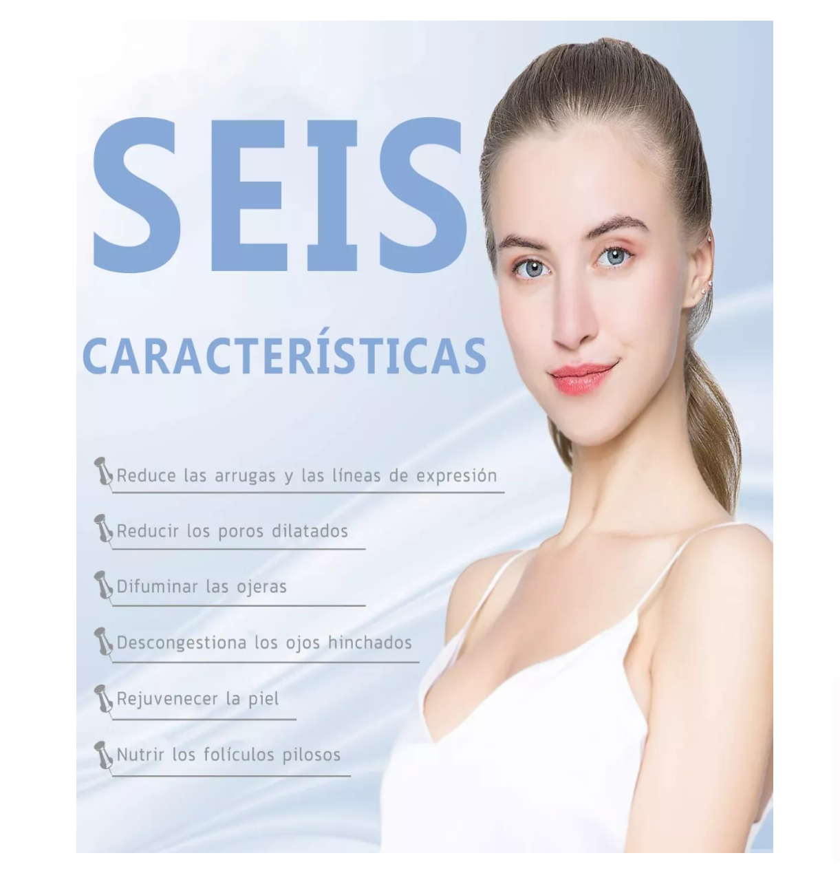 Foto 3 pulgar | Dispositivo De Belleza De Alta Frecuencia Para El Rostro Dorado/blanco Belug