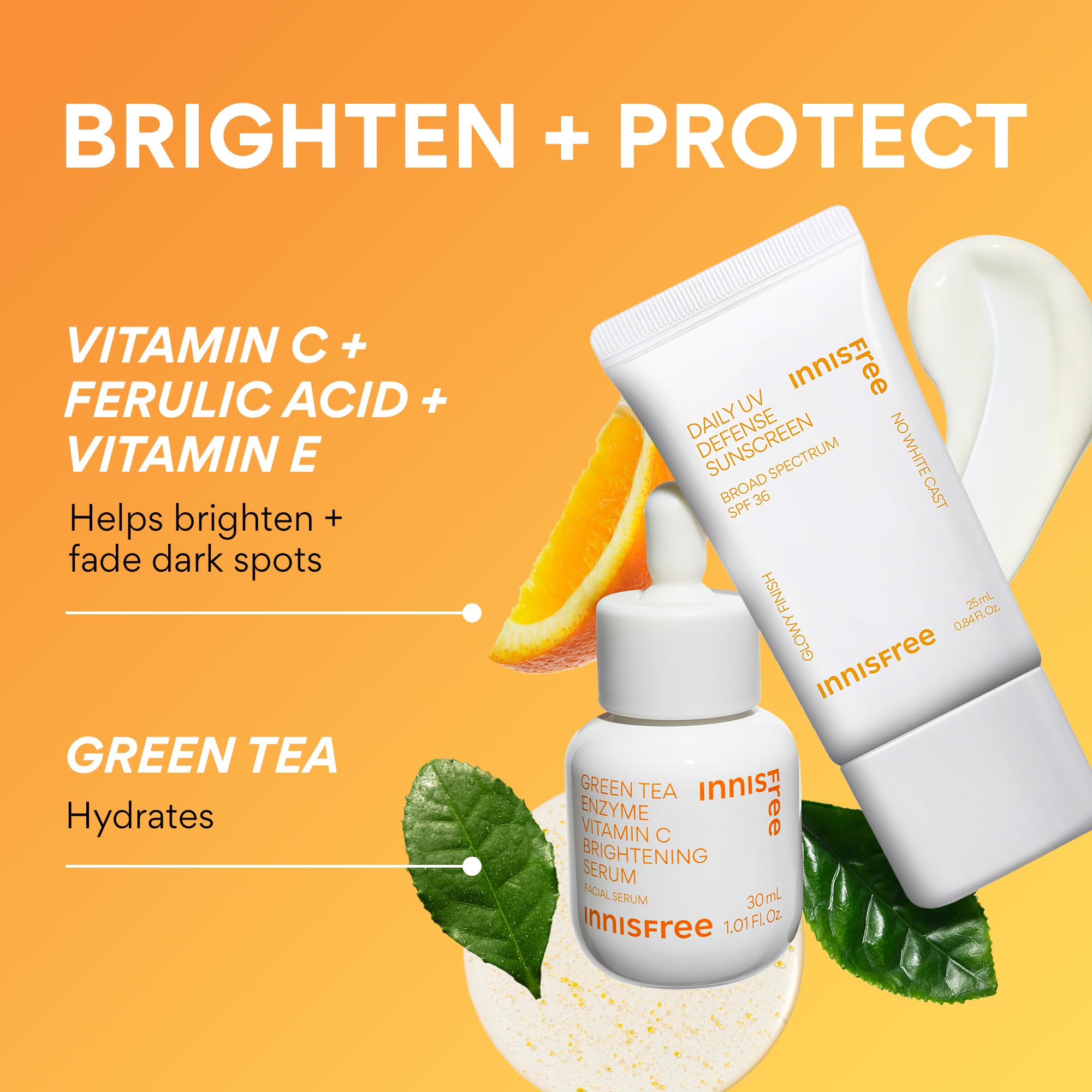 Foto 8 pulgar | Set De Cuidado De La Piel Innisfree Brighten + Protect Con Protector Solar Y Sérum - Venta Internacional.