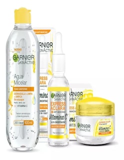 Foto 2 | Kit Garnier Express Aclara Vitamina + Termo De Agua De Regalo Güish