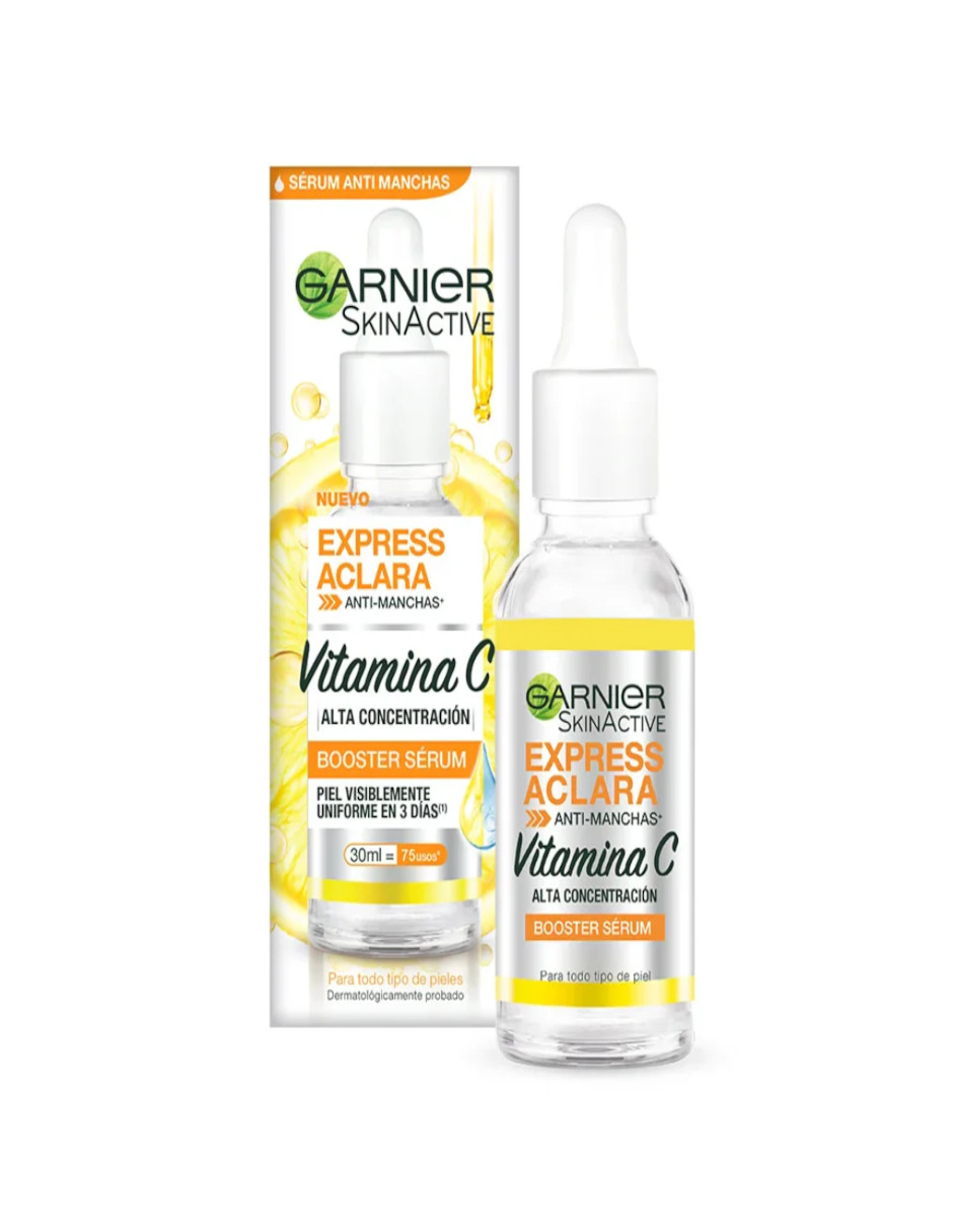 Foto 6 pulgar | Kit Garnier Express Aclara Vitamina + Termo De Agua De Regalo Güish