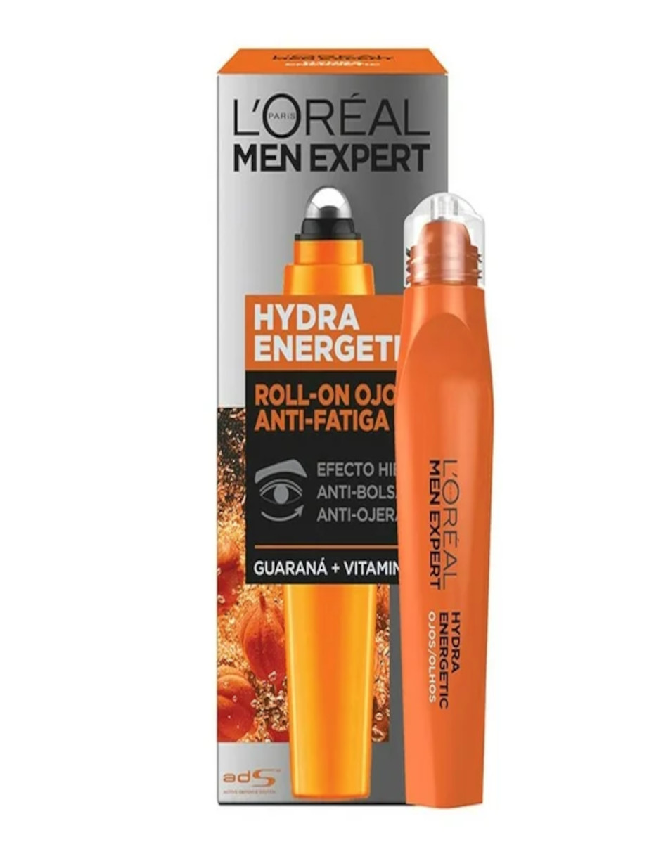 Foto 3 | Kit Hydra Energetic Men Expert: Crema + Roll-on Antiojeras + Termo De Agua De Regalo Güish