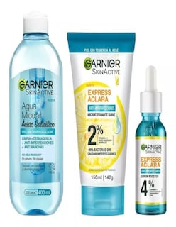 Foto 2 | Kit Garnier Rutina Express Aclara Anti-imperfecciones Ácido Salicílico + Termo Güish Gratis