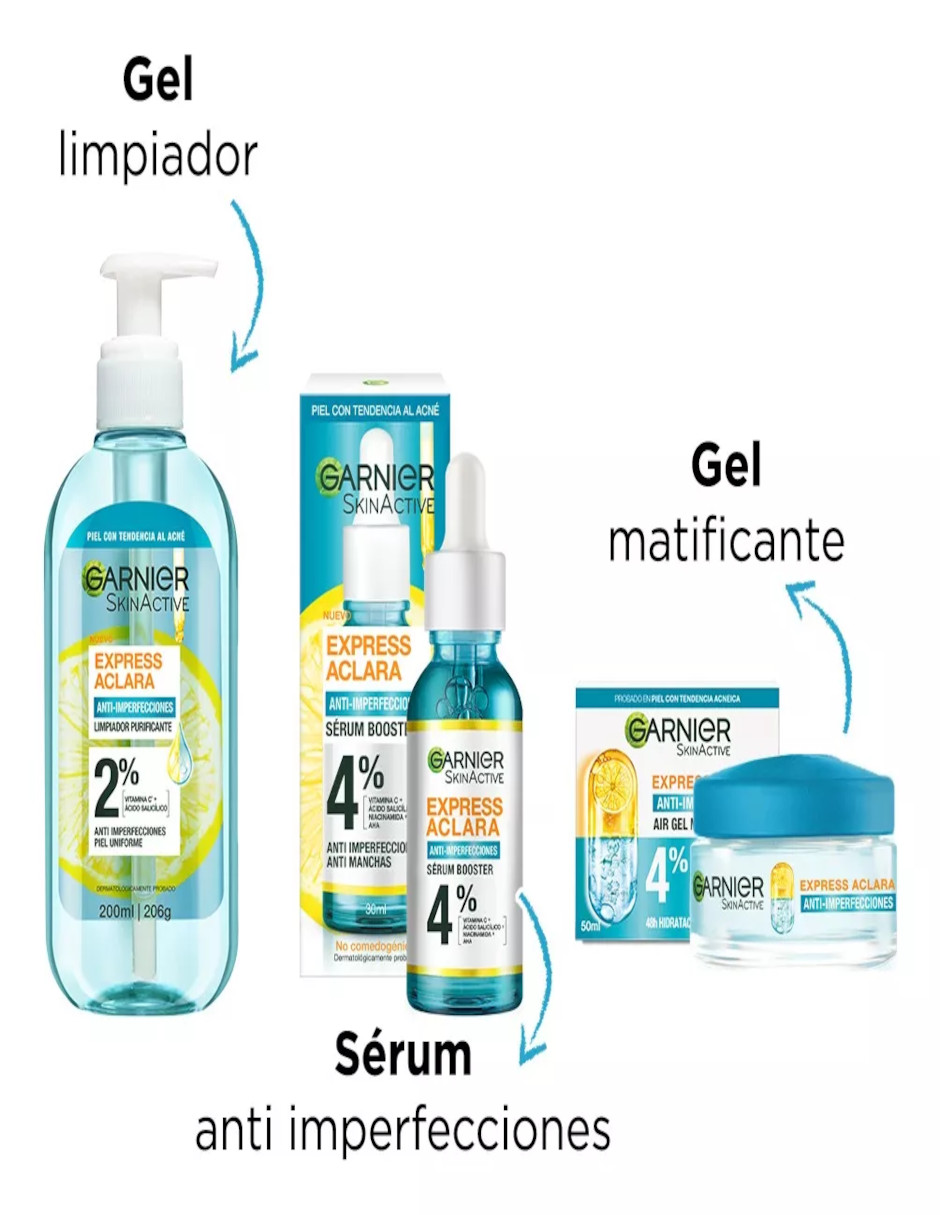 Foto 5 pulgar | Kit Antiacné Express Aclara Anti-imperfecciones + Termo Güish Gratis