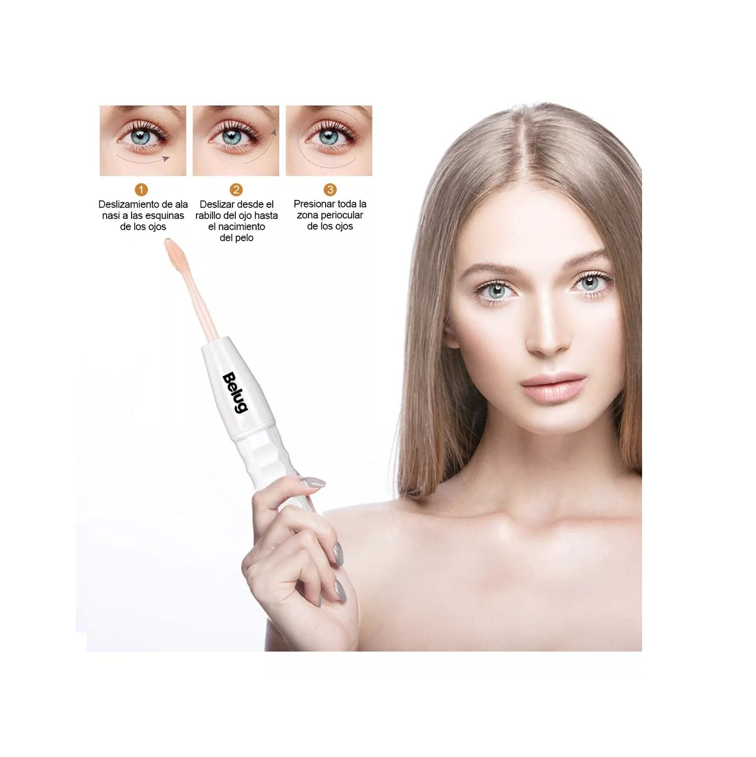 Foto 5 pulgar | Máquina Portátil Terapia Piel Belleza Facial Alta Frecuencia Belug Blanco
