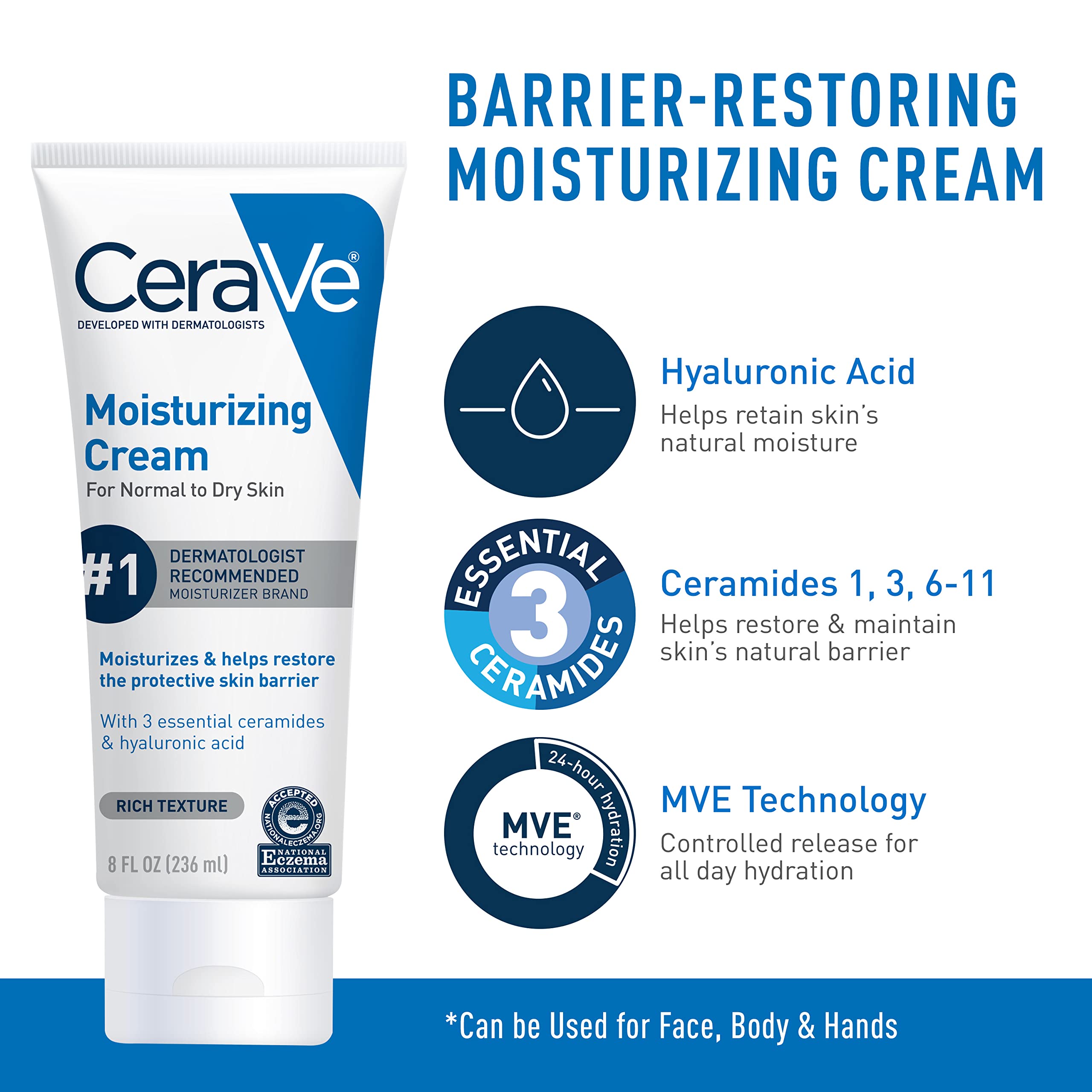 Foto 5 pulgar | Set Para El Cuidado De La Piel Cerave, Crema Hidratante Hidratante, 240 Ml, Y Limpiador - Venta Internacional.