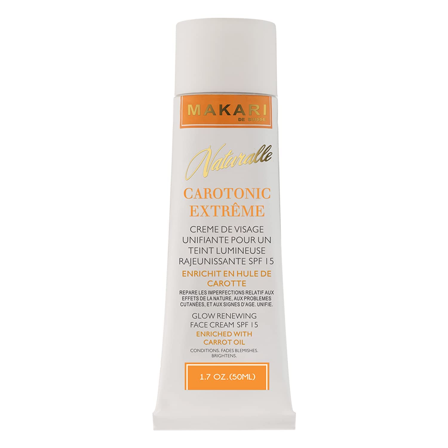 Crema Facial Makari Naturalle Carotonic Extreme Glow Spf15 50 Ml - Venta Internacional.
