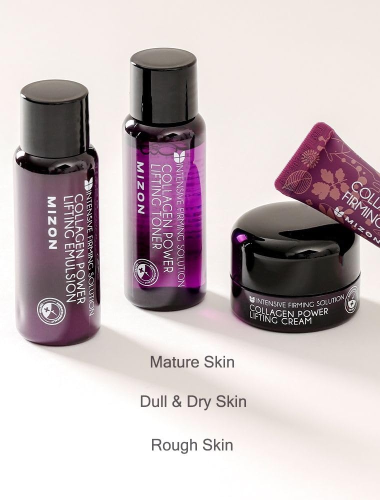 Foto 7 pulgar | Set De Cuidado De La Piel Mizon Collagen Mini Set: Tónico+emulsión+ojos+rostro - Venta Internacional.