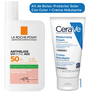 Foto 1 | Kit De Bolso Cerave Y La Roche-posay: Hidratación Y Protección Solar Con Color Para Piel Mixta A Grasa