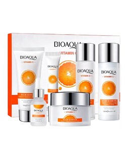 Foto 2 | Kit Skincare Bioaqua Con Vitamina C Y Extracto De Naranja + Gratis Termo Güish De Regalo