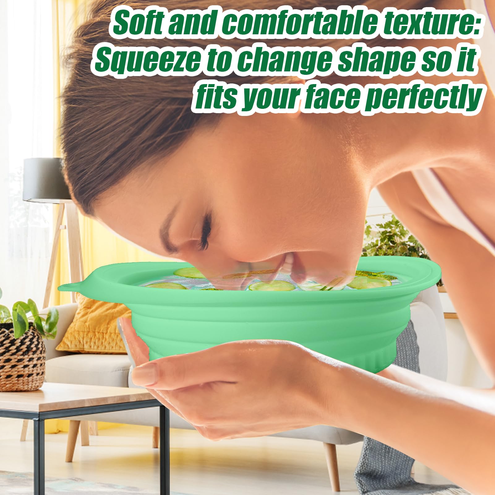 Foto 5 pulgar | Face Bowl Palksky Con Bandeja De Hielo Integrada, Tratamiento Facial Con Hielo De Silicona - Venta Internacional.