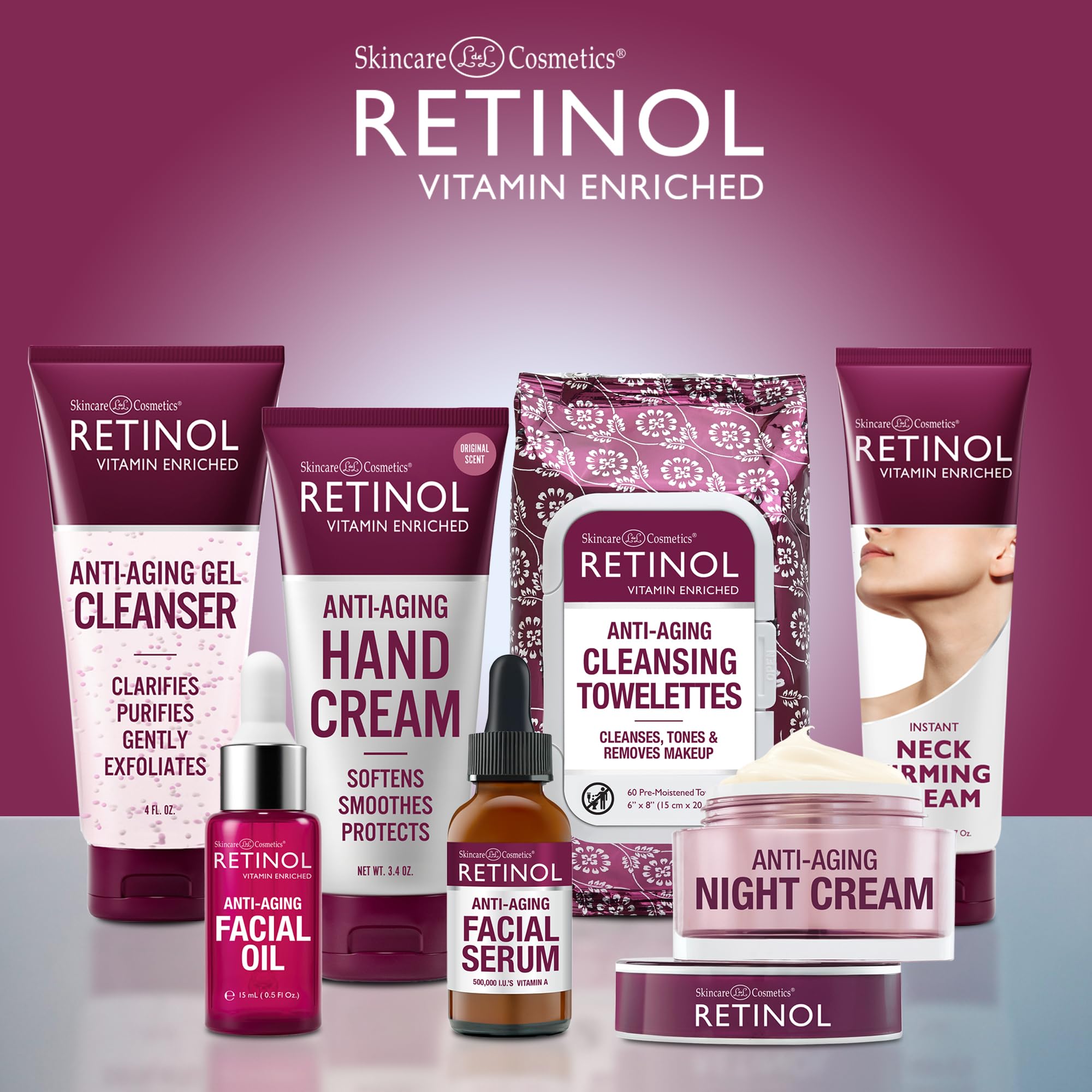 Foto 8 pulgar | Kit De 3 Pasos Con Retinol Antienvejecimiento Night Essentials Para El Cuidado De La Piel - Venta Internacional.