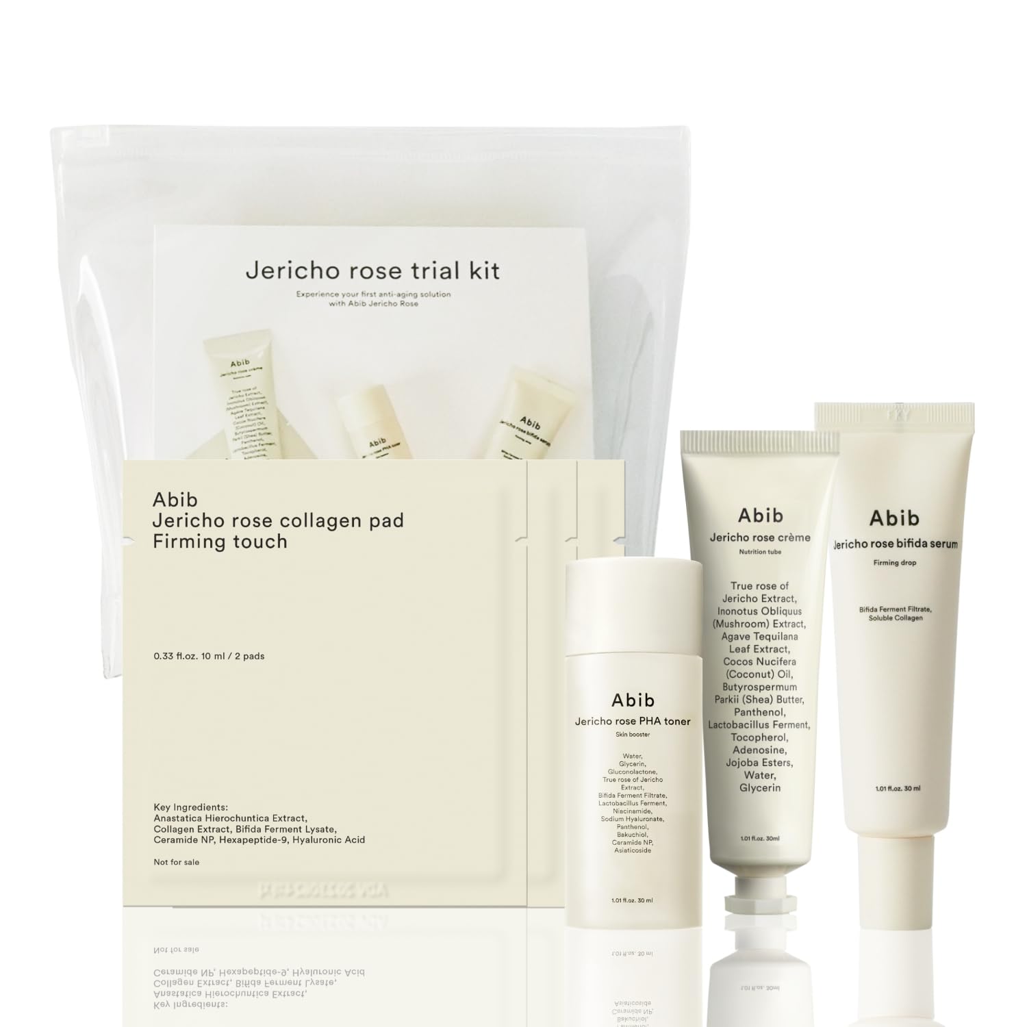 Foto 2 pulgar | Kit De Tratamiento Abib Jericho Rose Skincare Con Tónico, Crema Y Sérum - Venta Internacional.