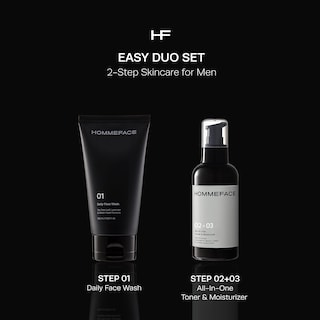 Foto 2 | Set De Cuidado De La Piel Hommeface Easy Duo Para Hombres Con Limpiador Y Tónico - Venta Internacional.