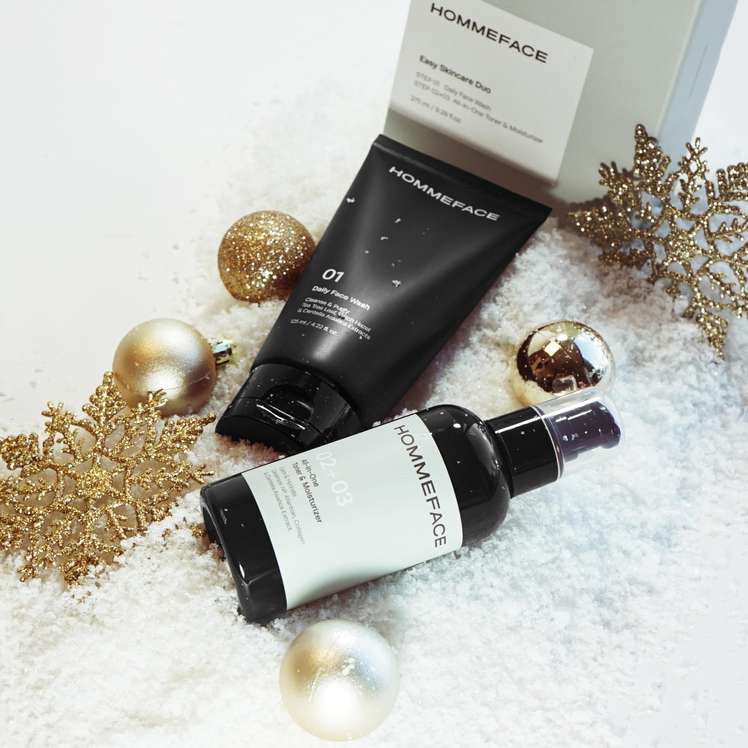 Foto 3 | Set De Cuidado De La Piel Hommeface Easy Duo Para Hombres Con Limpiador Y Tónico - Venta Internacional.
