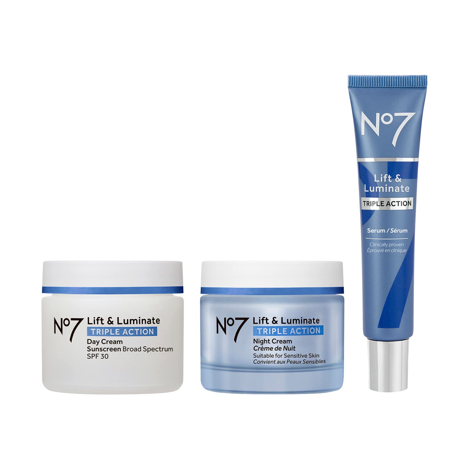 Foto 1 | Set De Cuidado De La Piel No7 Lift & Luminate De Triple Acción Con Spf30 - Venta Internacional.