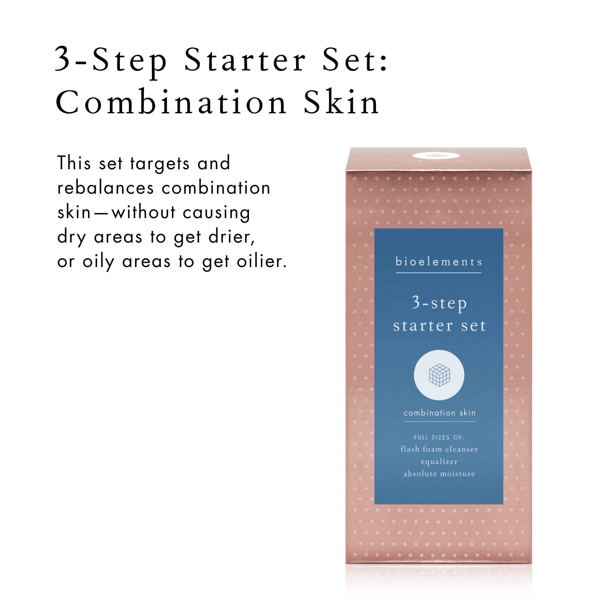 Foto 2 | Set Para El Cuidado De La Piel Mixta Bioelements 3-step Starter - Venta Internacional.
