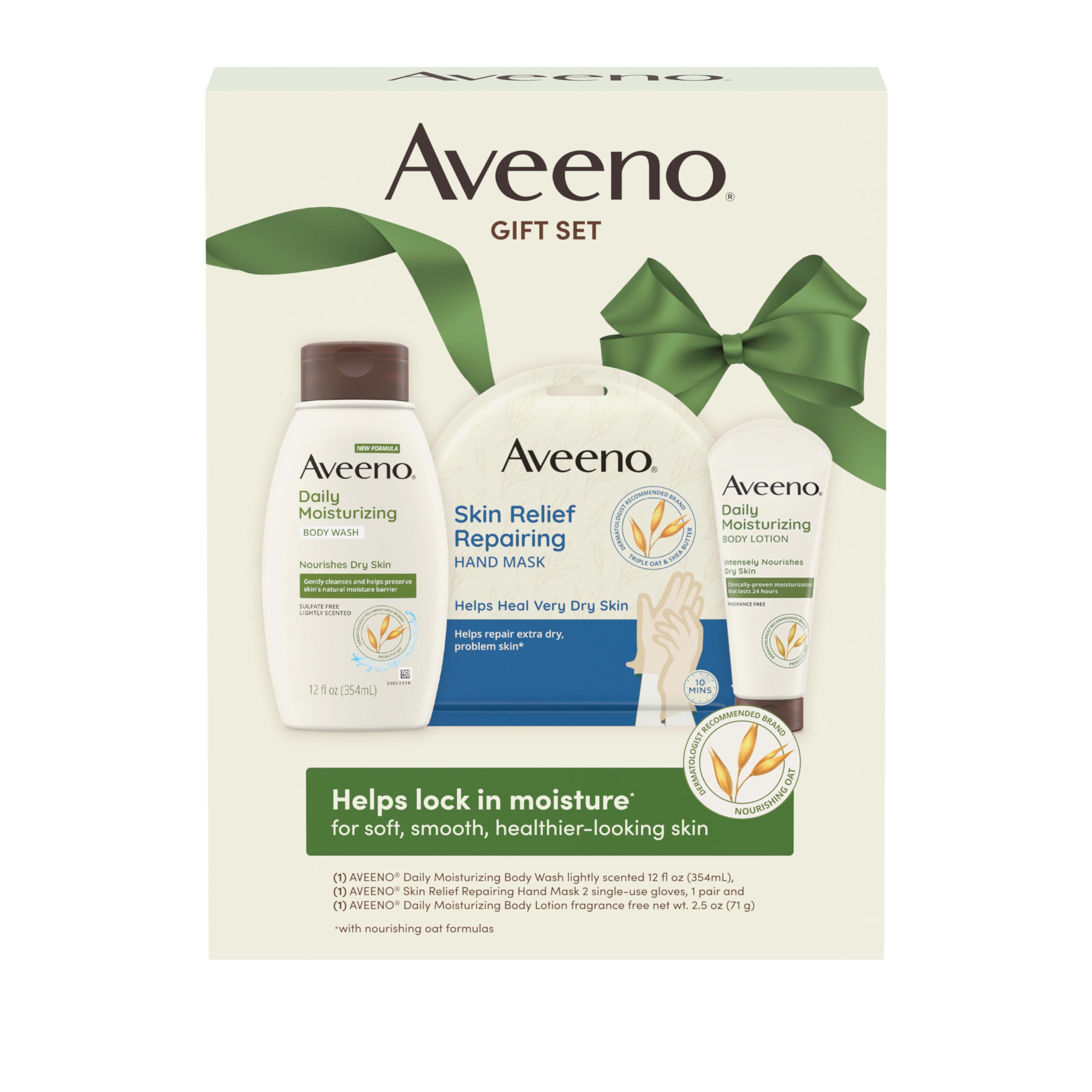 Foto 1 | Set De Regalo Para El Cuidado De La Piel Aveeno Daily Moisture Para Piel Seca - Venta Internacional.