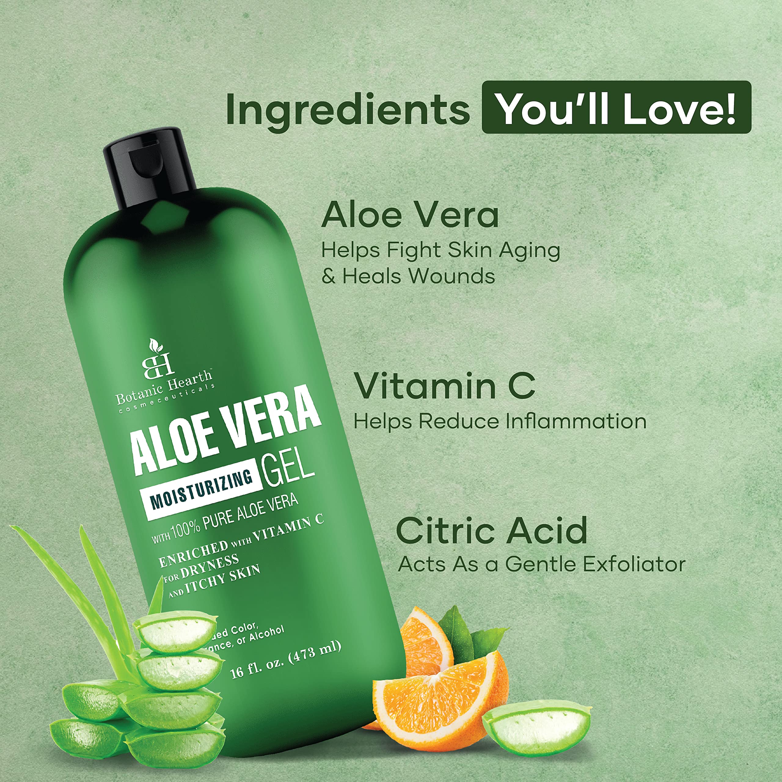 Foto 3 pulgar | Gel Líquido De Aloe Vera Botanic Soothing Hearth 473 Ml - Venta Internacional.