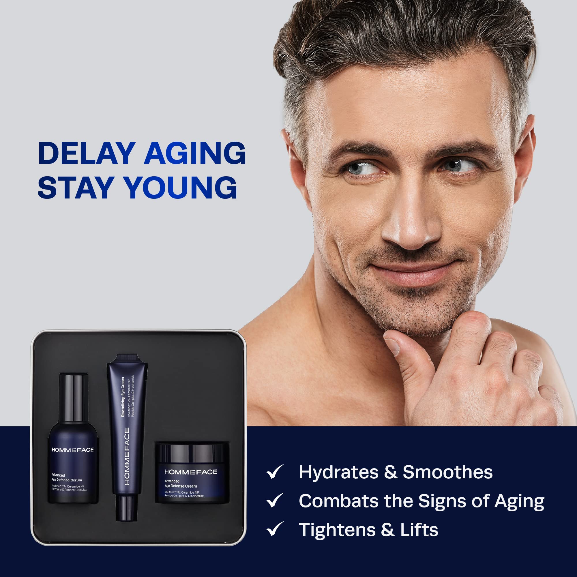 Foto 5 pulgar | Set De Cuidado De La Piel Hommeface Advanced Age Defense Para Hombre - Venta Internacional.
