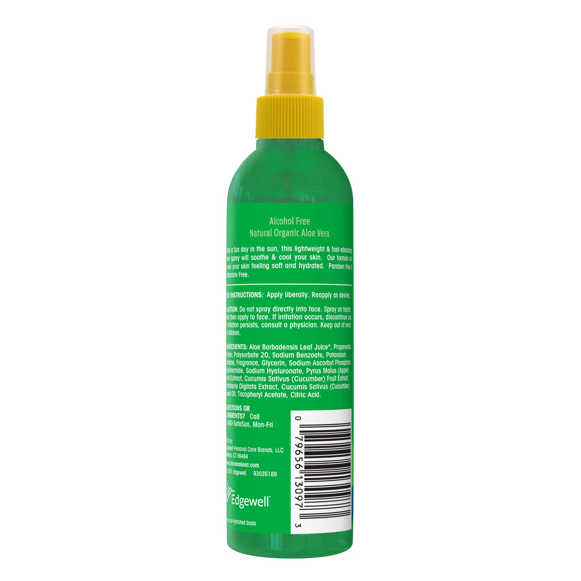Foto 3 pulgar | Spray Para Después Del Sol Banana Boat Aloe Con Extracto De Pepino, 180 Ml - Venta Internacional.