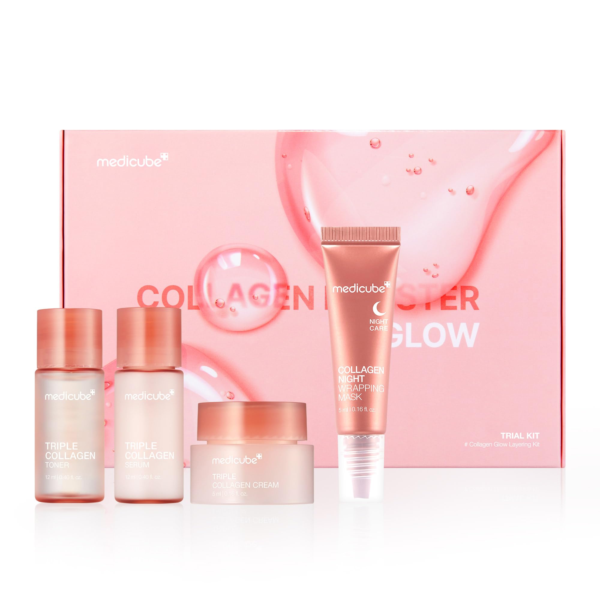 Kit De Prueba De Colágeno Skincare Medicube Glass Skin Glow - Venta Internacional.