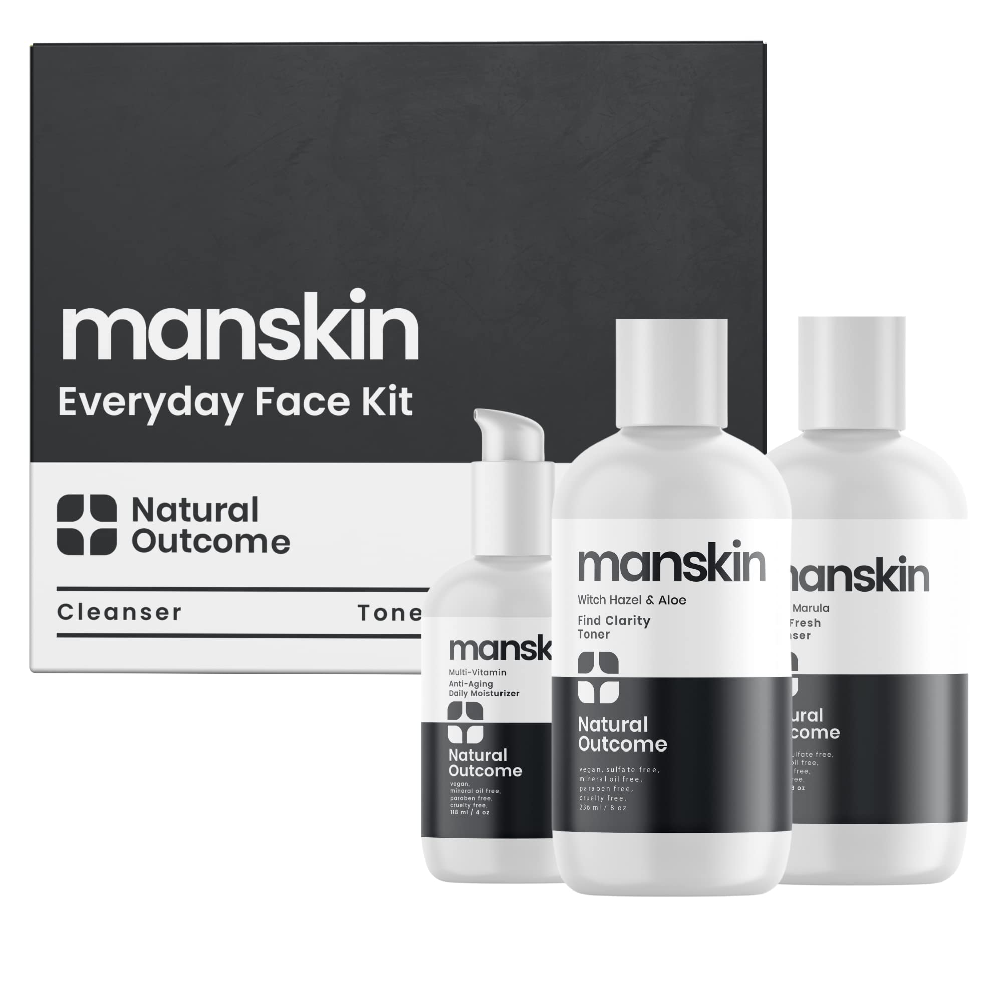 Foto 2 pulgar | Kit De Cuidado De La Piel Natural Outcome Cuidado Facial Antienvejecimiento Para Hombre - Venta Internacional.