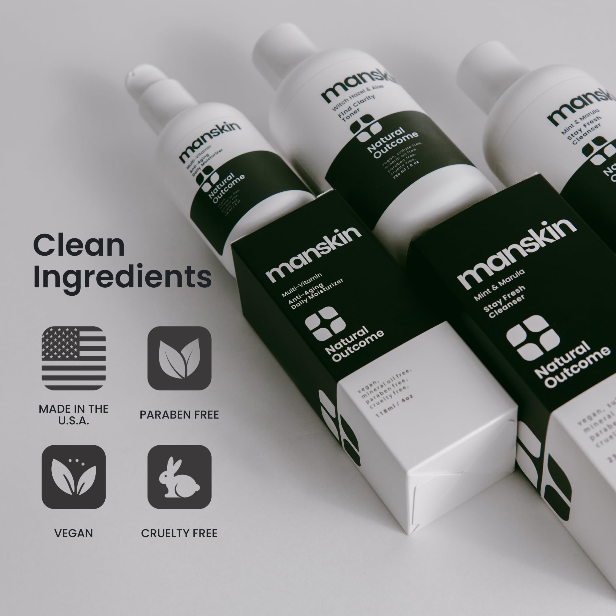 Foto 5 pulgar | Kit De Cuidado De La Piel Natural Outcome Cuidado Facial Antienvejecimiento Para Hombre - Venta Internacional.