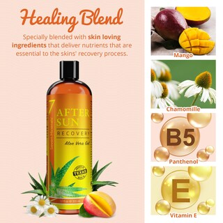Foto 2 | Gel Aftersun Seven Minerals Recovery Con Aloe Vera 355 Ml - Venta Internacional.