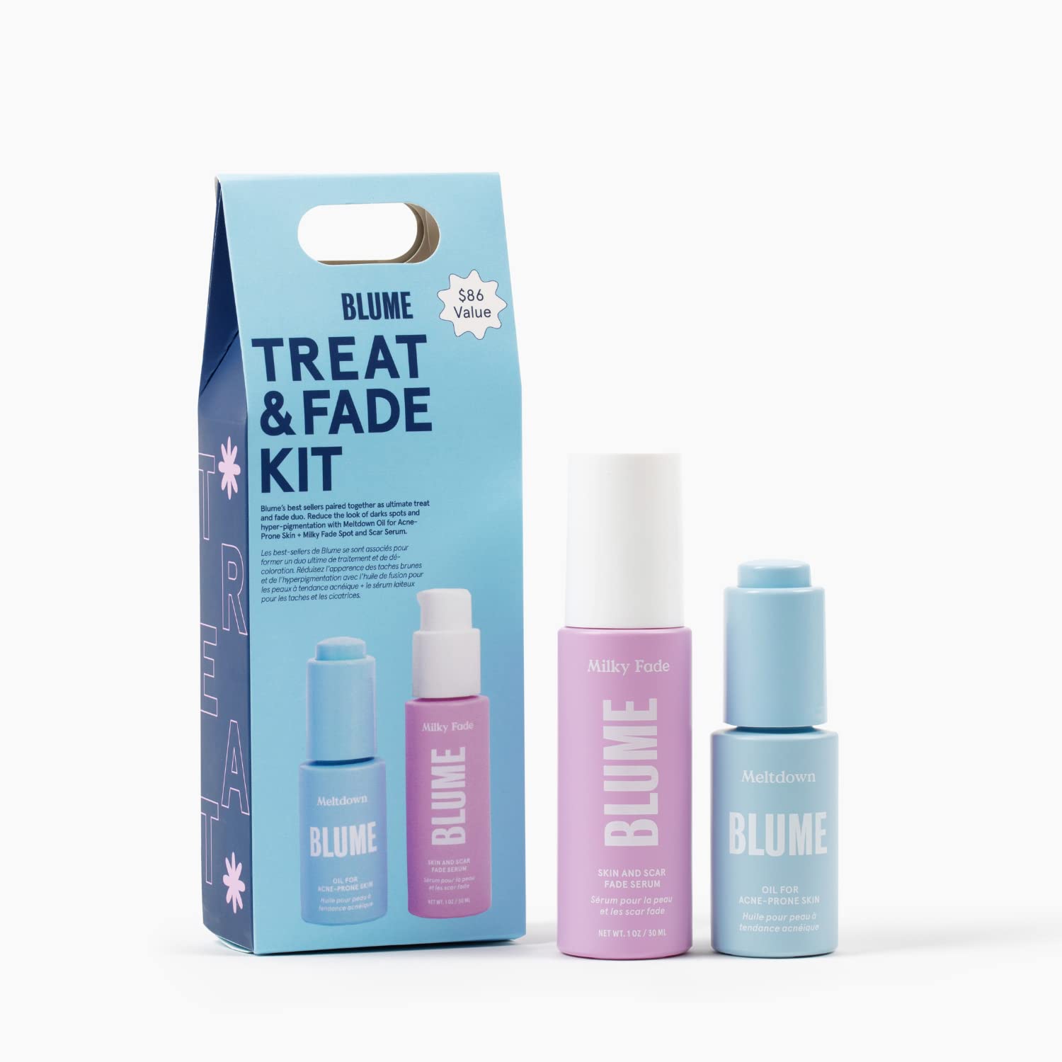 Foto 2 | Set De Cuidado De La Piel Blume Treat And Fade Kit Para El Acné Con Aceite Para Derretir - Venta Internacional.