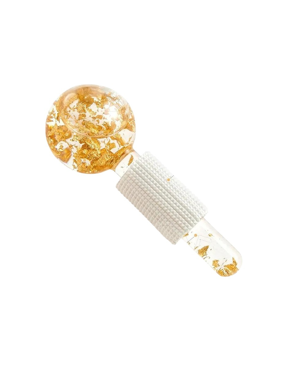 Foto 1 | 2pz Anti Ojeras Y Arrugas Masajeador Facial Bola De Cristal Oro
