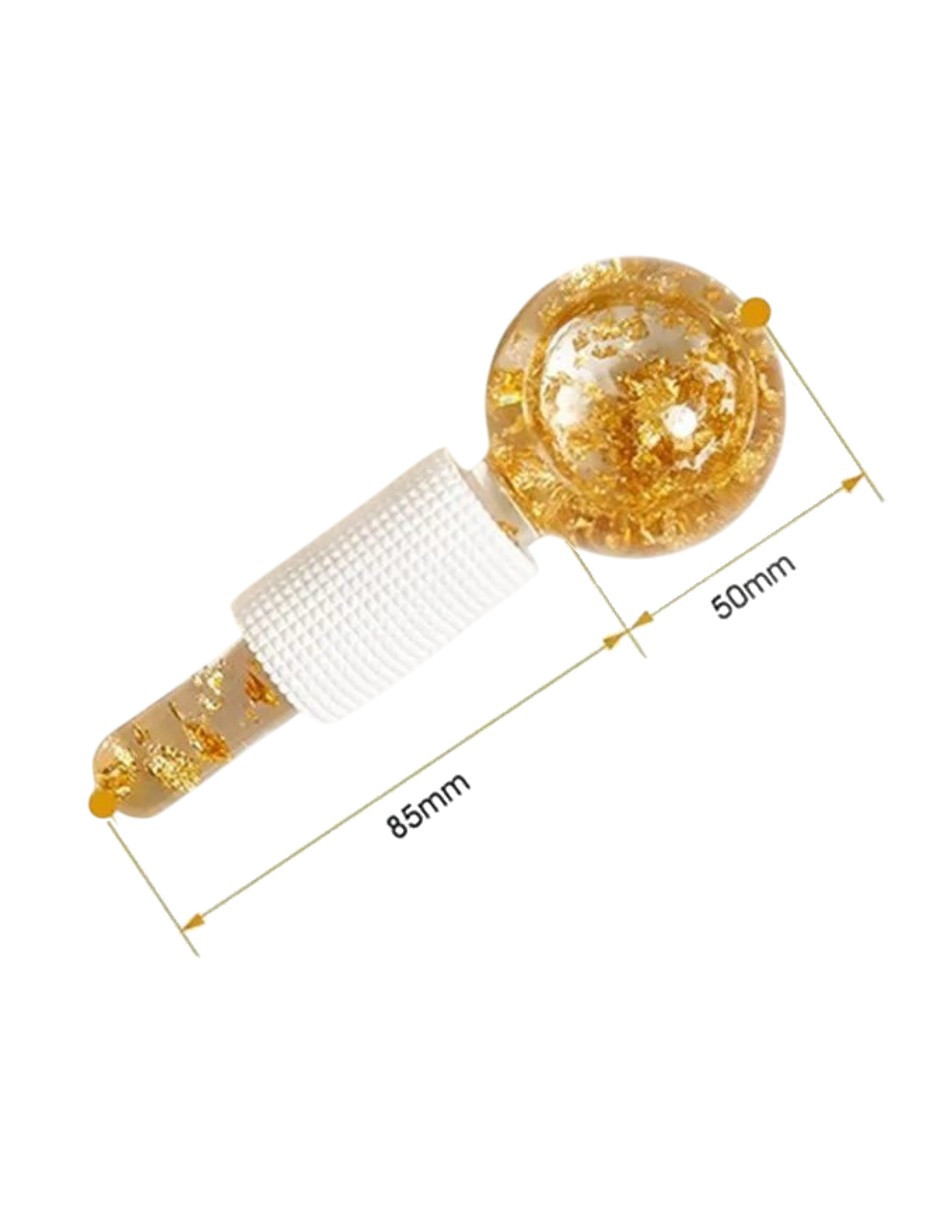 Foto 4 pulgar | 2pz Anti Ojeras Y Arrugas Masajeador Facial Bola De Cristal Oro