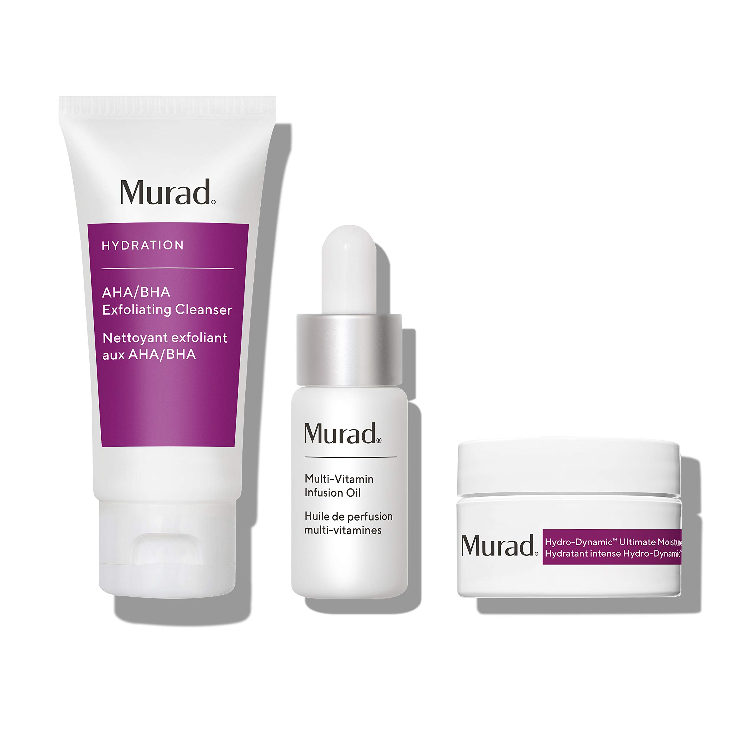 Foto 3 pulgar | Set De Cuidado De La Piel Murad Hydrate Con Limpiador Y Aceite Aha/bha, 3 Piezas - Venta Internacional.
