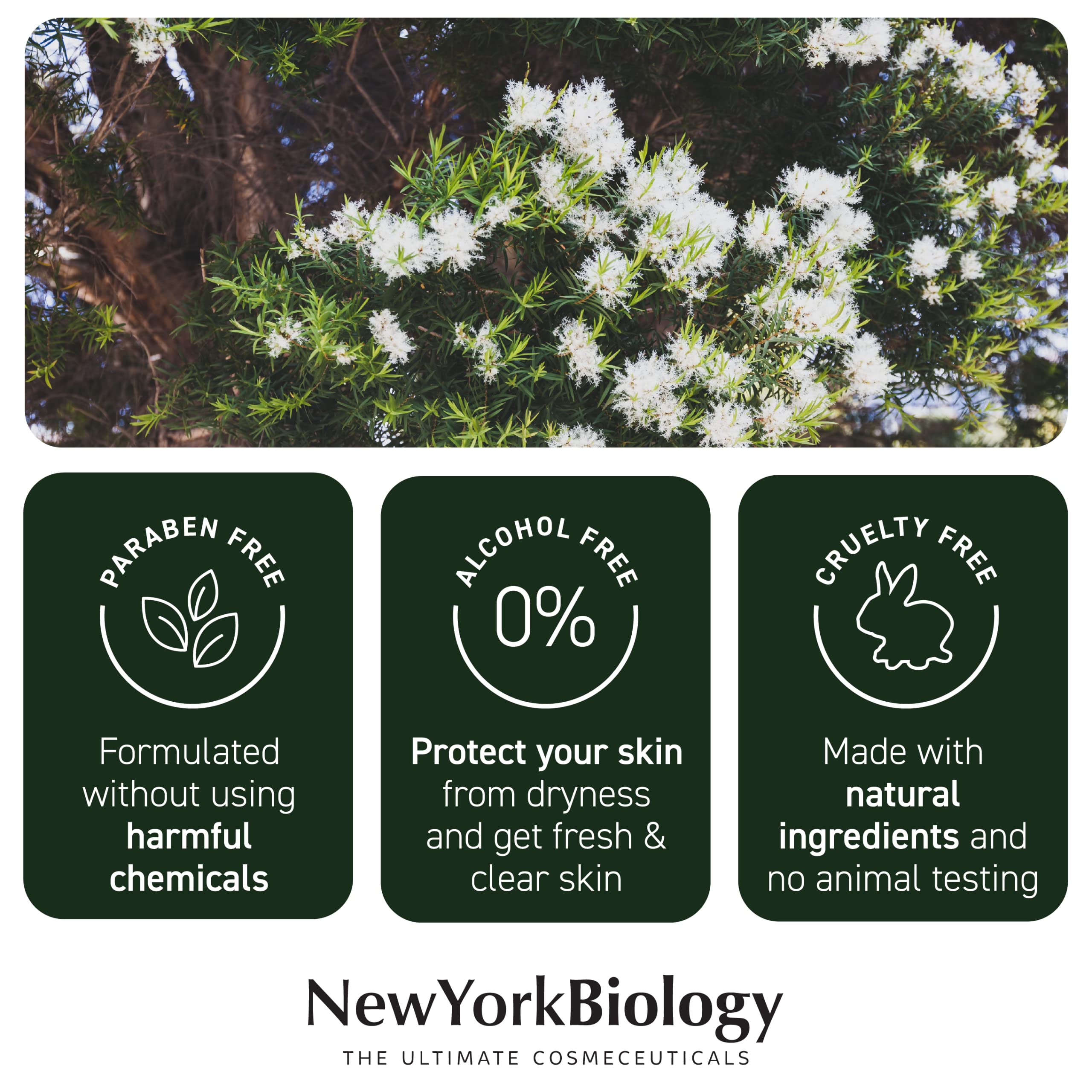 Foto 8 pulgar | Gel De Aloe Vera New York Biology Para Rostro, Piel Y Cabello, 500 Ml X2 - Venta Internacional.