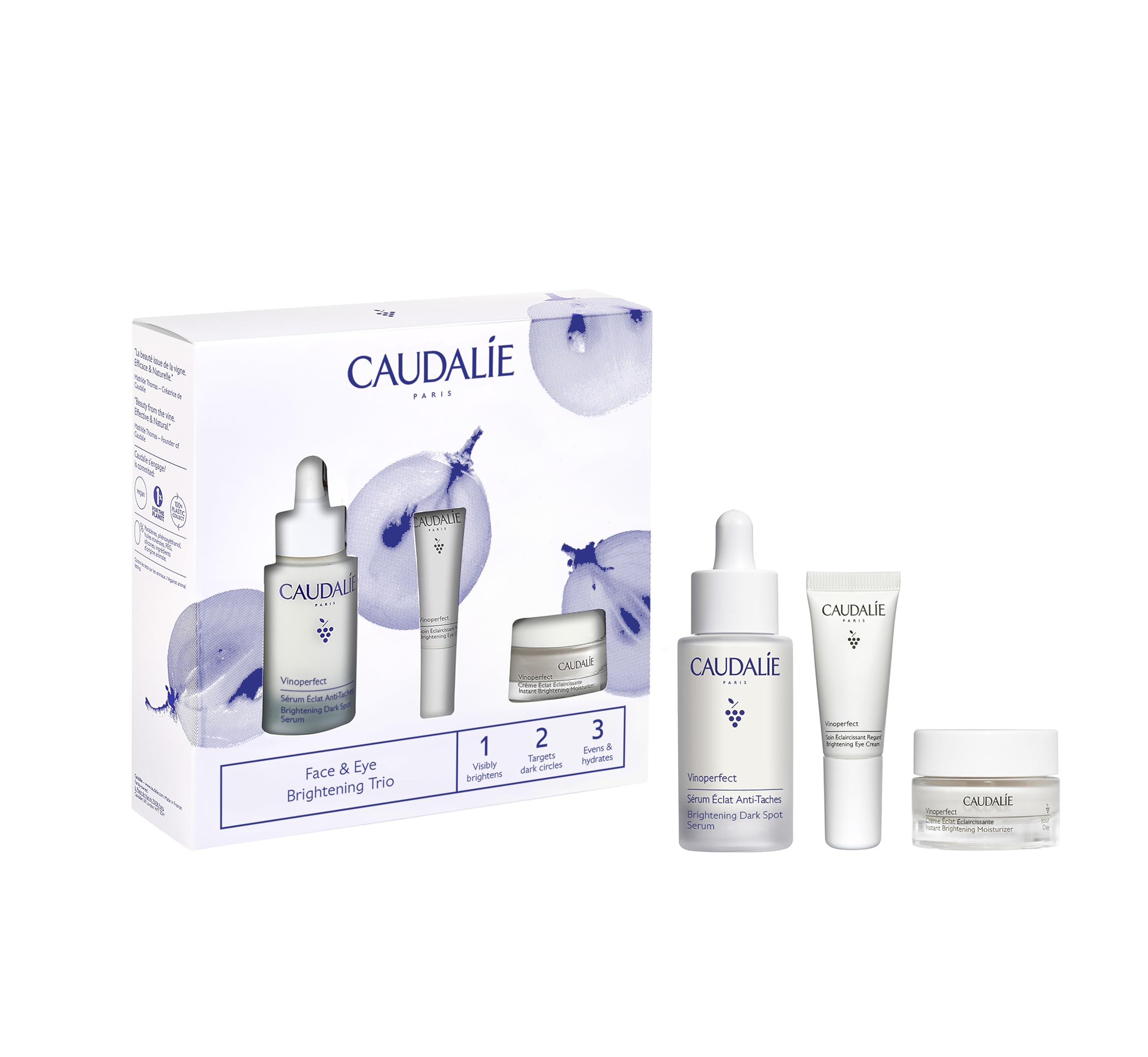 Foto 2 pulgar | Set De Cuidado De La Piel Caudalie Dark Spot Brightening Con Sérum +2 Travel - Venta Internacional.