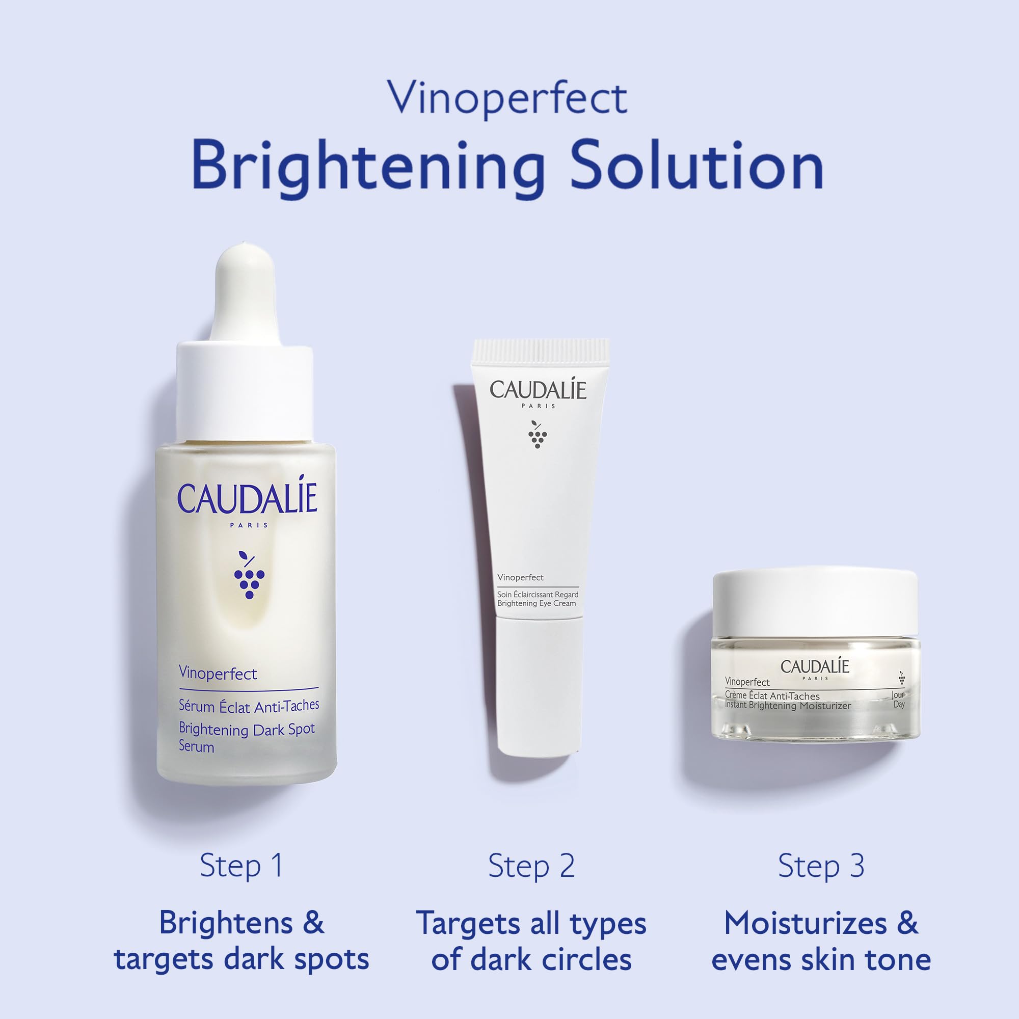 Foto 3 pulgar | Set De Cuidado De La Piel Caudalie Dark Spot Brightening Con Sérum +2 Travel - Venta Internacional.