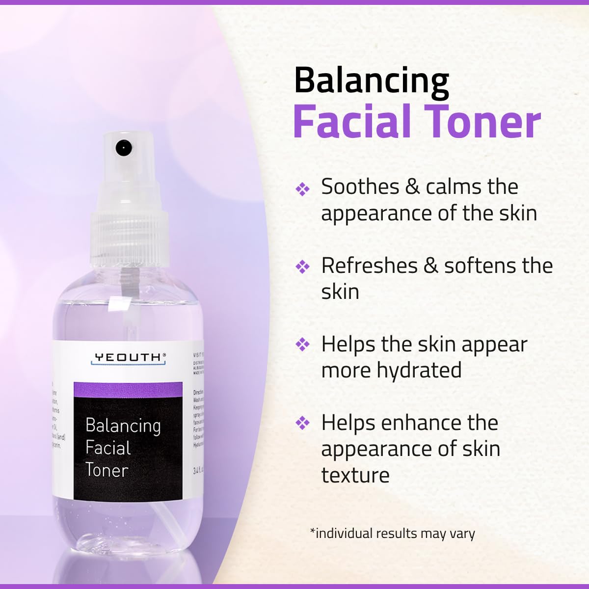 Foto 4 pulgar | Tónico Facial Balanceado Yeouth 100 ml-Venta Internacional