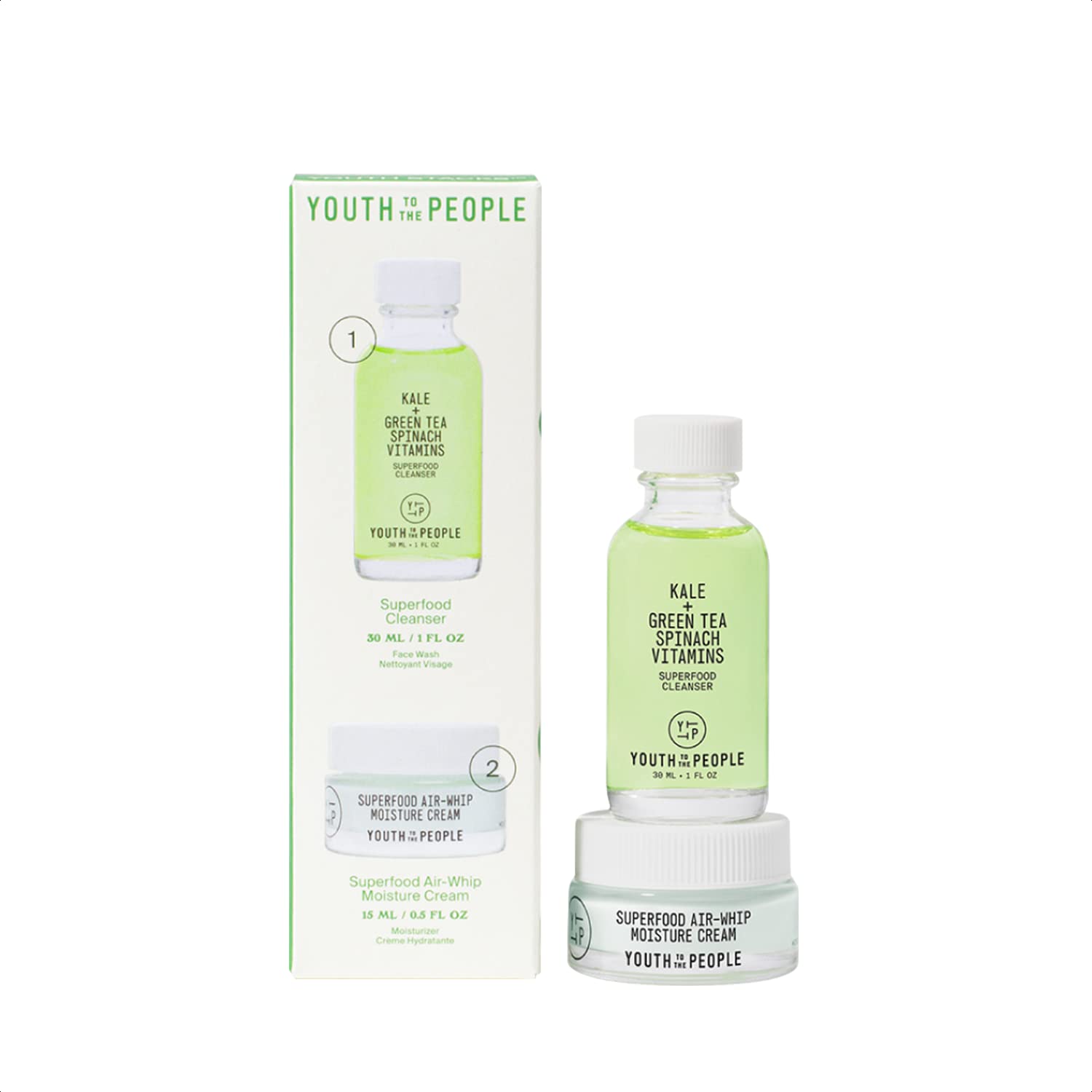 Foto 1 | Set De Regalo Para El Cuidado De La Piel: Limpiador Youth To The People  30 Ml  Más Crema  15 Ml - Venta Internacional.
