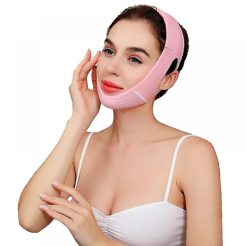 Foto 4 pulgar | Limpiadores Faciales  Máscara Reutilizable En Forma De V  Correa Para Adelgazar El Rostro - Venta Internacional.