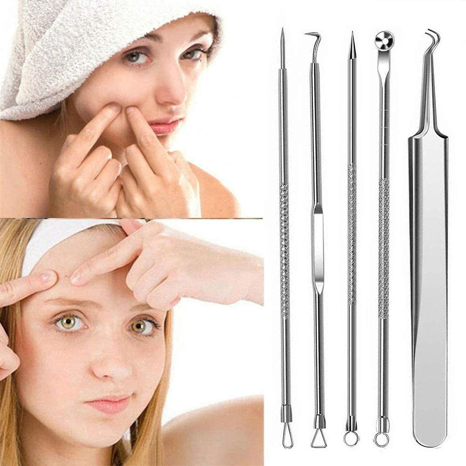 Foto 4 pulgar | Juego De Herramientas Para Extraer Puntos Negros Huoguo Con 4 Pinzas Y 1 Precio - Venta Internacional.
