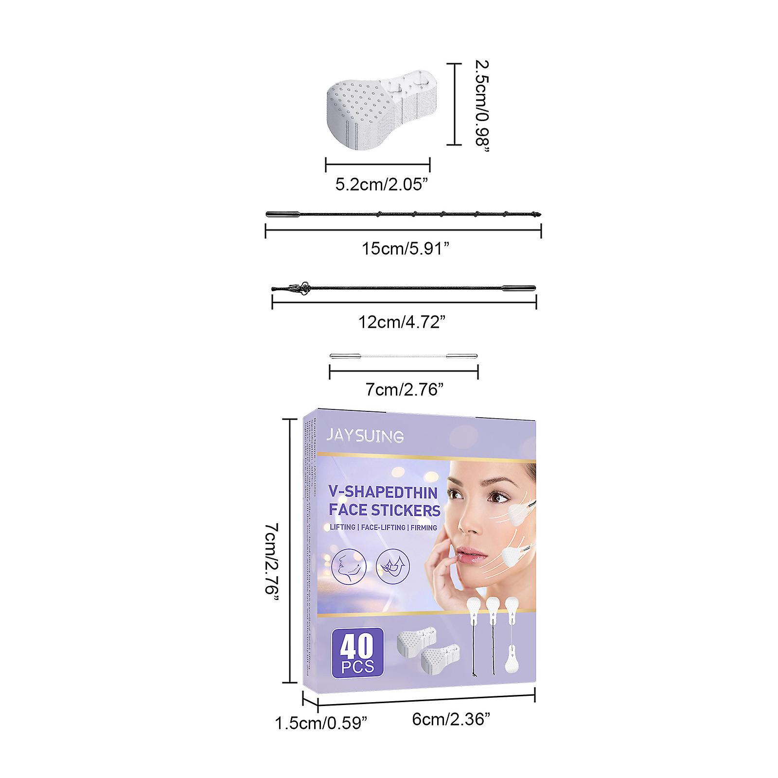 Foto 4 pulgar | Cinta De Estiramiento Facial Huoguo  Pegatina Invisible  Parche Facial En Forma De V - Venta Internacional.