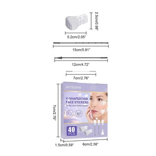Foto 3 | Cinta De Estiramiento Facial Huoguo Pegatina Invisible Parche Facial En Forma De V - Venta Internacional.