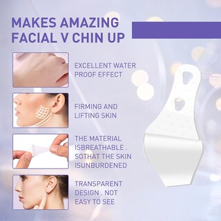 Foto 4 | Cinta De Estiramiento Facial Huoguo Pegatina Invisible Parche Facial En Forma De V - Venta Internacional.