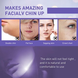 Foto 5 | Cinta De Estiramiento Facial Huoguo Pegatina Invisible Parche Facial En Forma De V - Venta Internacional.